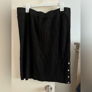 Women’s ribbed sweater midi skirt